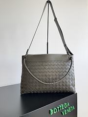 Bottega Veneta Medium Andiamo Messenger Khaki Green 37x26x13cm - 6