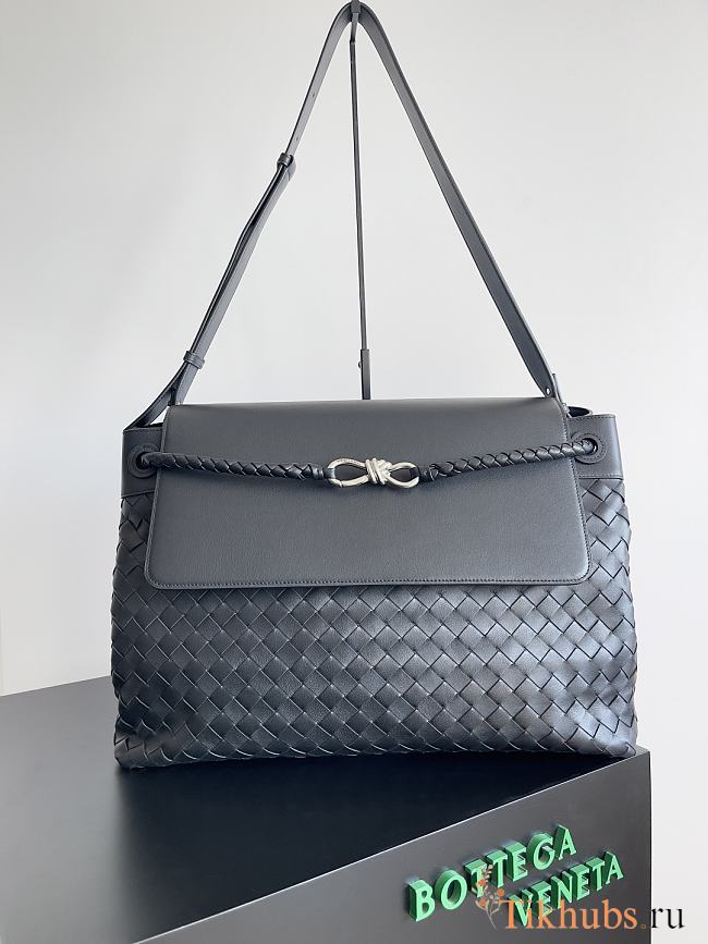 Bottega Veneta Large Andiamo Messenger Black 43x32x20cm - 1