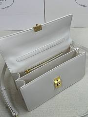 Prada Leather Shoulder Bag White 28x16x10cm - 2