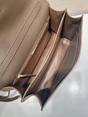 Prada Medium Suede Shoulder Bag Cocoa Brown 28x16x10cm - 2