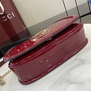 Gucci Blondie Small Shoulder Bag Red Patent 26x16x8cm - 6