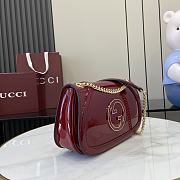 Gucci Blondie Small Shoulder Bag Red Patent 26x16x8cm - 5