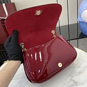 Gucci Blondie Small Shoulder Bag Red Patent 26x16x8cm - 3