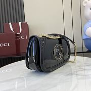 Gucci Blondie Small Shoulder Bag Black Patent 26x16x8cm - 6