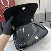 Gucci Blondie Small Shoulder Bag Black Patent 26x16x8cm - 3