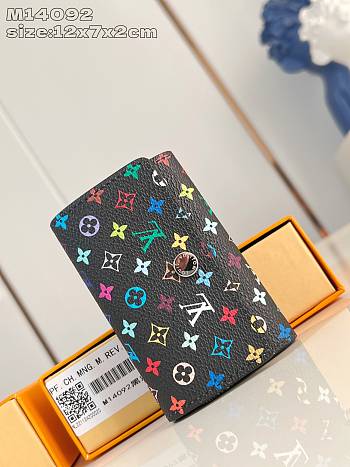 Louis Vuitton LV x TM 6 Key Holder Black 12x7x2cm