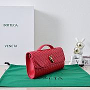 Bottega Veneta Long Clutch Andiamo With Handle Red 31x13x3cm - 6