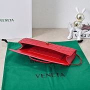 Bottega Veneta Long Clutch Andiamo With Handle Red 31x13x3cm - 4