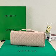 Bottega Veneta Long Clutch Andiamo With Handle Pink 31x13x3cm - 2