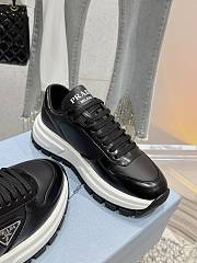 Prada Spazzolato Logo Black Sneaker - 5