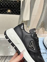 Prada Spazzolato Logo Black Sneaker - 4