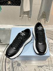 Prada Spazzolato Logo Black Sneaker - 3