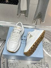 Prada Baskets Prax 01 En Cuir White Sneaker - 1