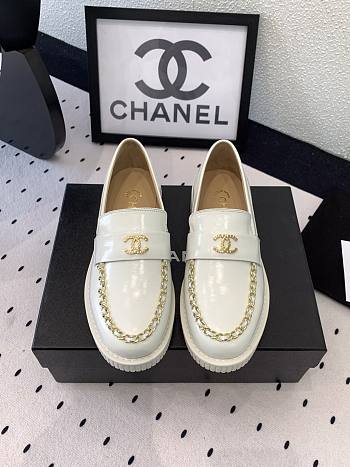 Chanel White Loafer 04