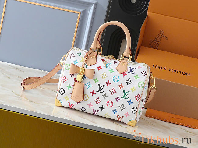 Louis Vuitton LV x TM Speedy 25 White 25x19x15cm - 1