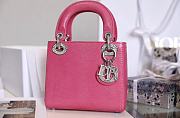 Dior Mini Lady Bag Pink Python 17cm - 1