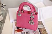 Dior Mini Lady Bag Pink Python 17cm - 4