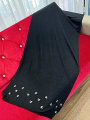 Chanel Black Scarf 70x190cm - 1