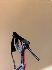 Christian Louboutin Cassia Lace Up 100mm Black Pumps - 5