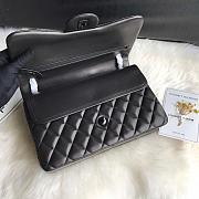 Chanel Jumbo Flap Bag Full Black Lambskin 30cm - 4