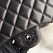 Chanel Jumbo Flap Bag Full Black Lambskin 30cm - 2