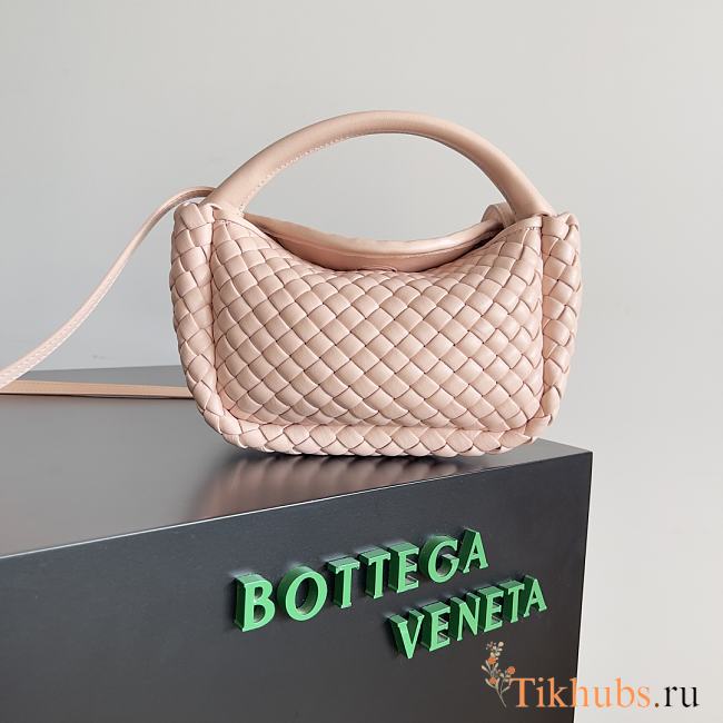 Bottega Veneta Mini Cobble Top Handle Pink 23x11x8cm - 1