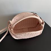 Bottega Veneta Mini Cobble Top Handle Pink 23x11x8cm - 5