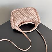 Bottega Veneta Mini Cobble Top Handle Pink 23x11x8cm - 3