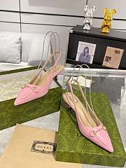 Gucci Horsebit Slingback Pump Pink 4cm - 1