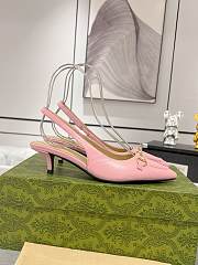 Gucci Horsebit Slingback Pump Pink 4cm - 3