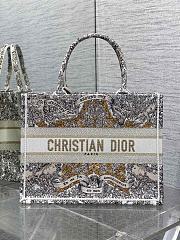 Dior Medium Book Tote Bag Latte Gold 36cm - 1