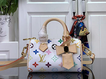 Louis Vuitton LV x TM Nano Speedy White 16x11x9cm