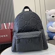 Gucci Medium Jumbo GG Backpack Black 35.5x40x17cm - 1