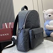 Gucci Medium Jumbo GG Backpack Black 35.5x40x17cm - 5