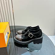 Louis Vuitton LV Black Monogram Heel 5.5cm - 3