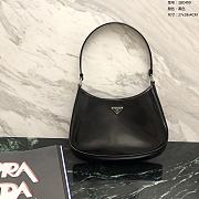 Prada Cleo Brushed Leather Black Shoulder Bag 27x18x4cm - 1