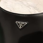 Prada Cleo Brushed Leather Black Shoulder Bag 27x18x4cm - 6