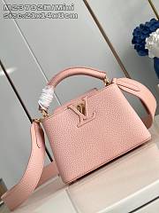 Louis Vuitton LV Mini Capucines Bag Pink 21x14x8cm - 1