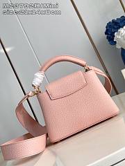 Louis Vuitton LV Mini Capucines Bag Pink 21x14x8cm - 5