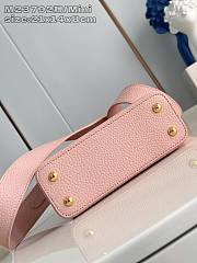 Louis Vuitton LV Mini Capucines Bag Pink 21x14x8cm - 3