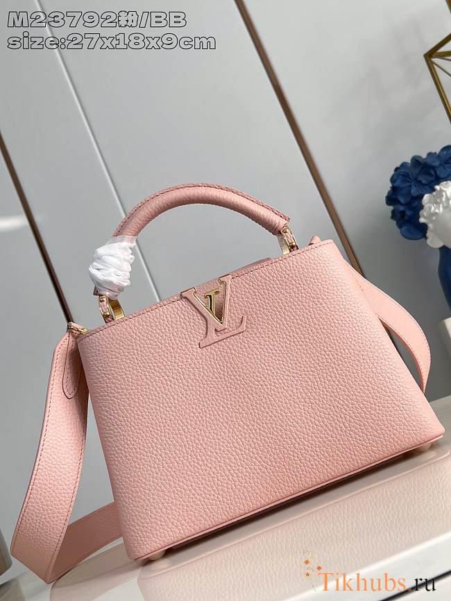 Louis Vuitton LV Capucines Bag BB Pink 27x18x9cm - 1