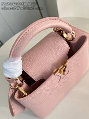 Louis Vuitton LV Capucines Bag BB Pink 27x18x9cm - 2