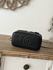 Chanel Vanity Top Handle Black Caviar 17x9.5x8cm - 2