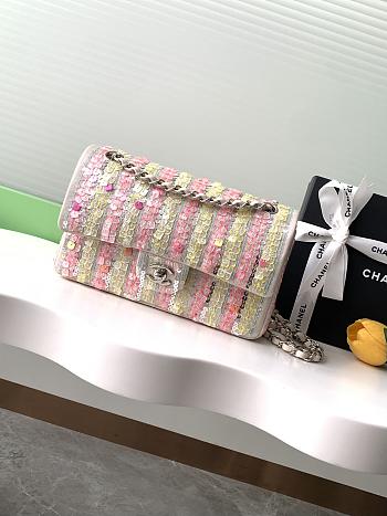 Chanel Flap Bag Multicolor Sequins 25cm