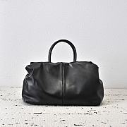 The Row Elio Bourse Bag Black Leather 44x20x36cm - 1