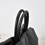 The Row Elio Bourse Bag Black Leather 44x20x36cm - 6