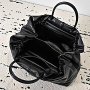 The Row Elio Bourse Bag Black Leather 44x20x36cm - 3