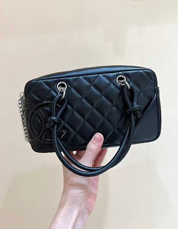 Chanel Cambon Bag Black 21x12x9cm