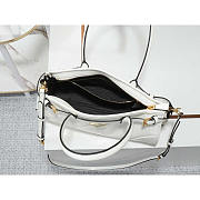 Prada Medium Leather Handbag White 32x15.5x12cm - 6