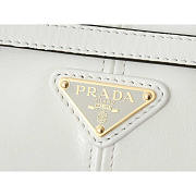 Prada Medium Leather Handbag White 32x15.5x12cm - 3